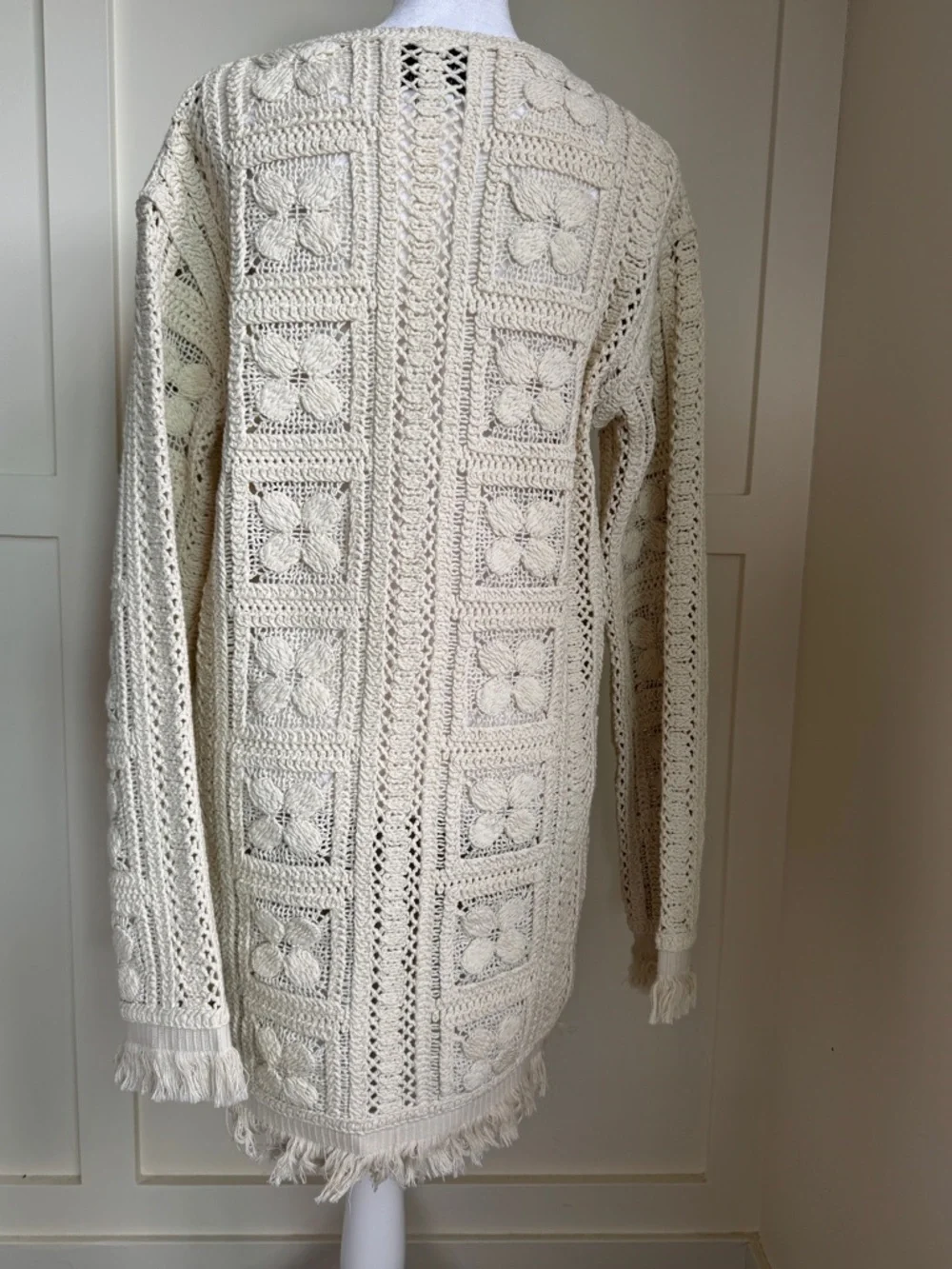 H&M Edition Cream Crochet Tank Top - Picture 8 of 10